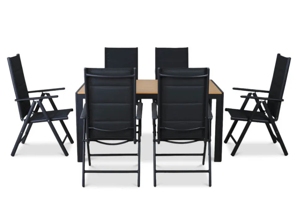 Dārza mēbeles Sidny tumši pelēks/teak - N1 Home