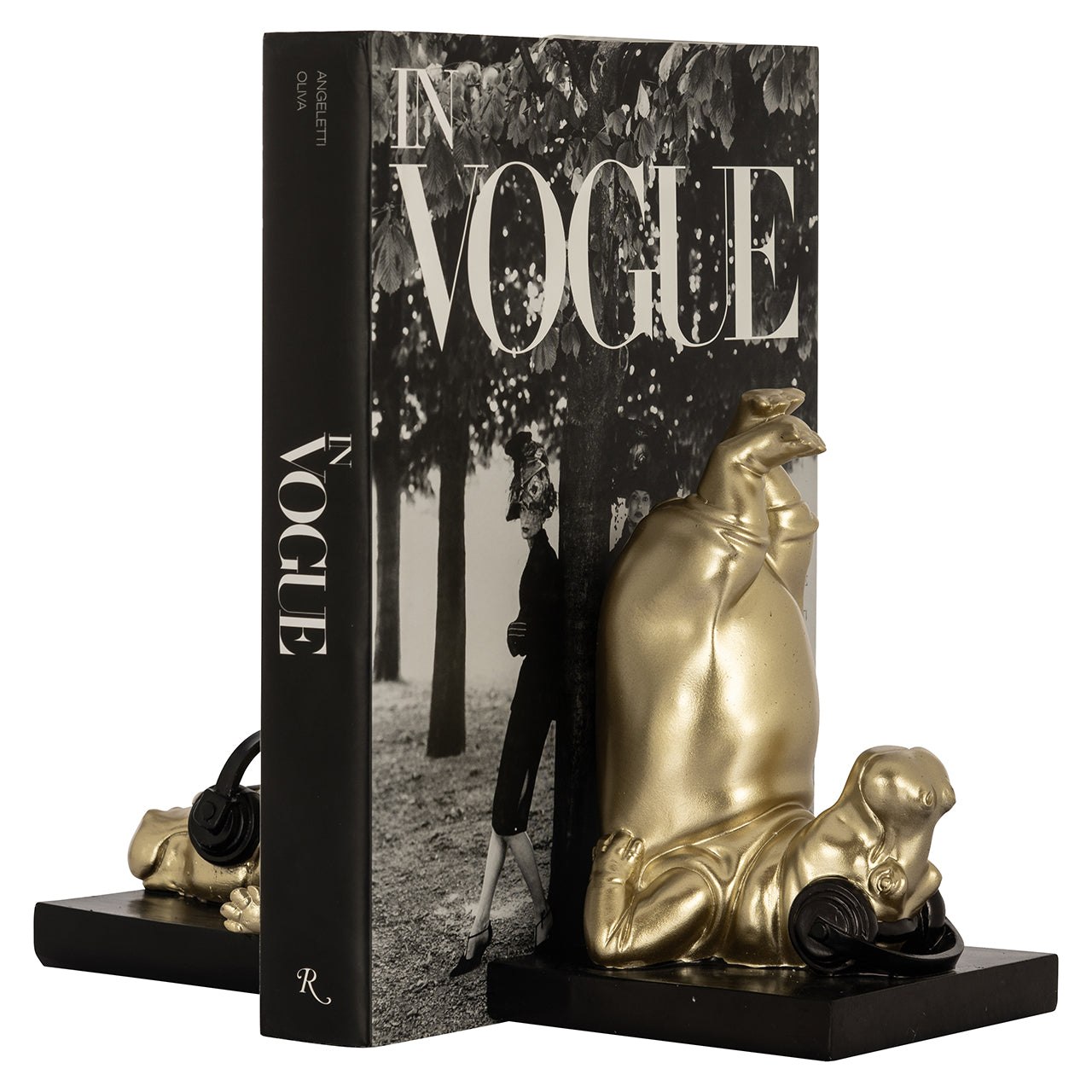 Grāmatu stendi Hippo Richmond Interiors 20/28/14 cm zelts - N1 Home