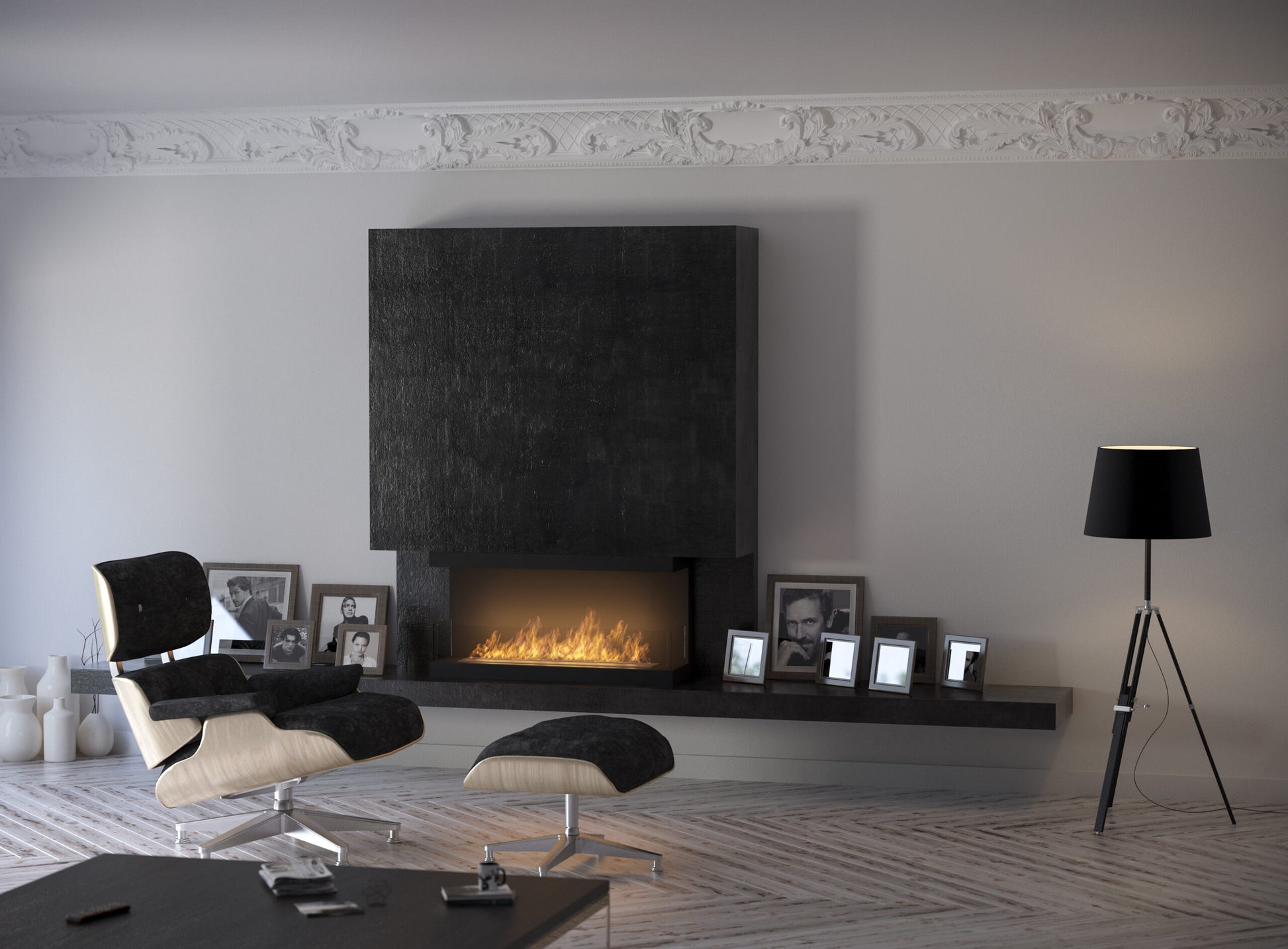 Biokamīns INSI C 3. versijas 100/50/30; 120/50/30 cm melns - N1 Home