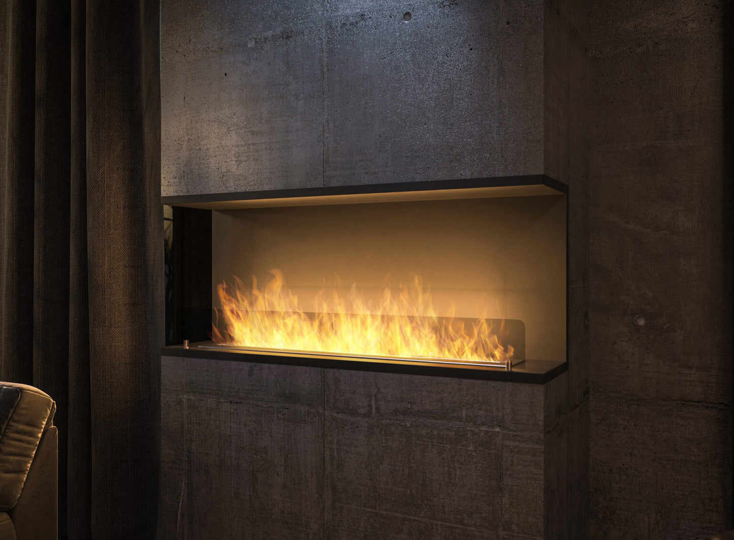 Biokamīns INSI C 2. versijas 80/45/25; 100/50/27; 120/50/20 cm melns - N1 Home