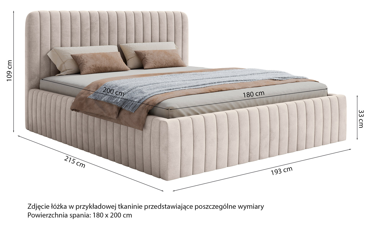 LIANOSOL Mīkstā gulta 140/160/180x200 cm ar glabātuvi, zili pelēks hidrofobs velūrs