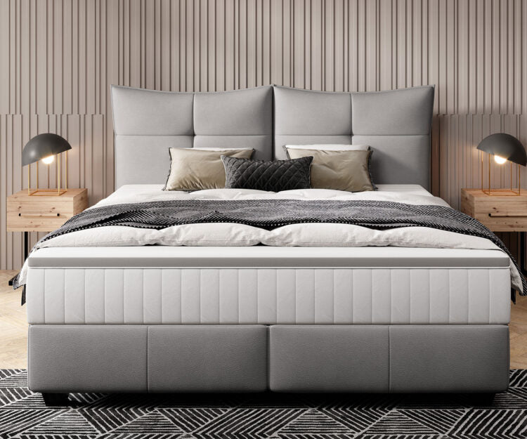 Gulta Cadi 140/160/180 x 200 cm pelēks - N1 Home