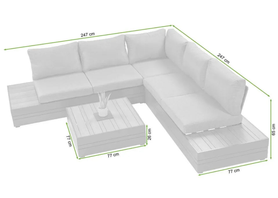 Dārza komplekts Marvi tumši pelēks - N1 Home