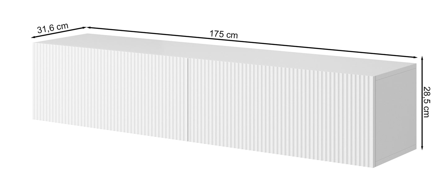 TV skapis Velda 175/28/31 cm balts