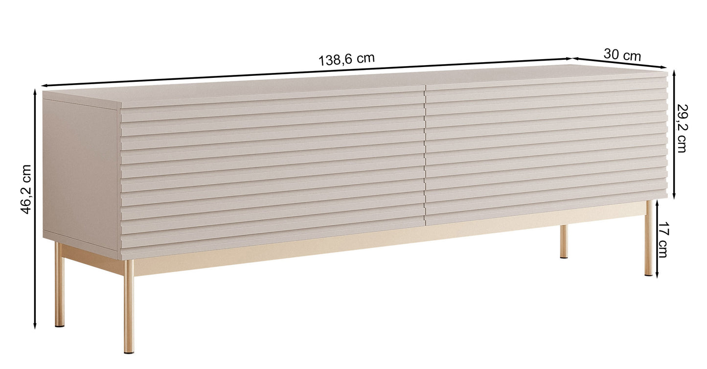 TV skapis Linas 46/138/30 cm kašmirs