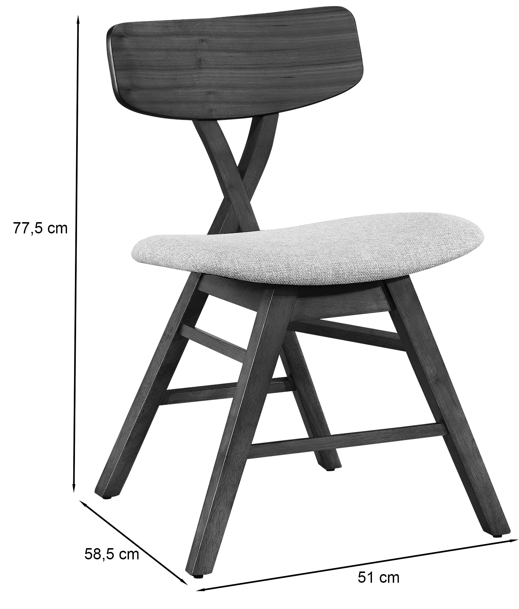 Krēsls Loome 77/51/58 cm zaļš - N1 Home