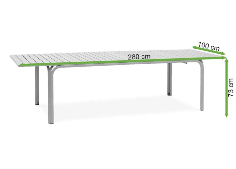 Galds Naro Apoli 210/100/73; 140/100/73 cm tortora - N1 Home