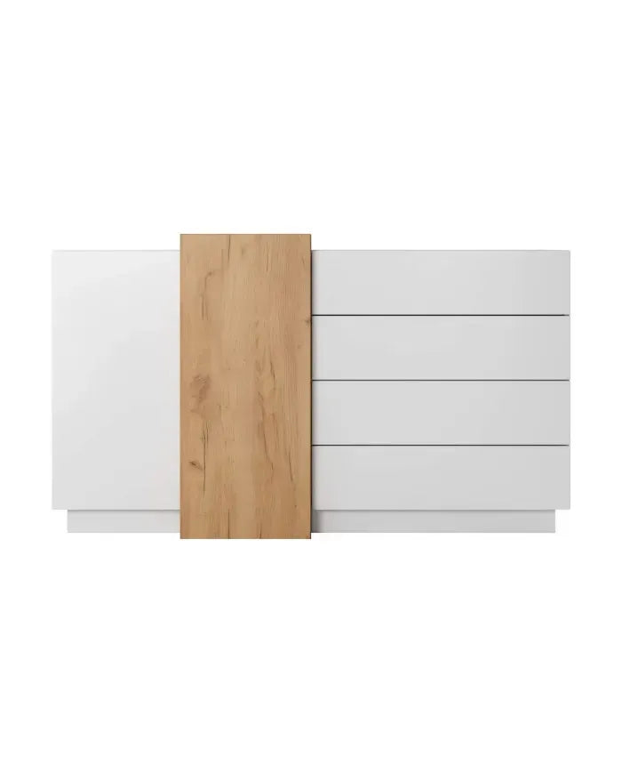 Kumode 3Dot 160/93,5/45 cm balts/ozols - N1 Home