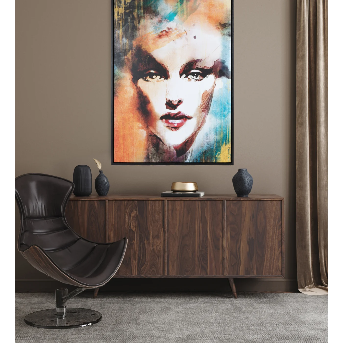 Glezna Aila 50/70 cm bordo - N1 Home