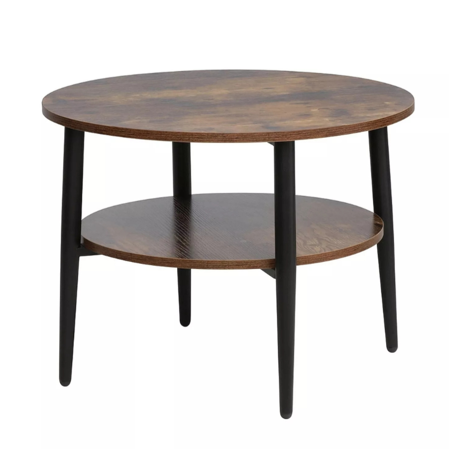 Kafijas galdiņš Ellaya 45/60 cm brūns/melns - N1 Home