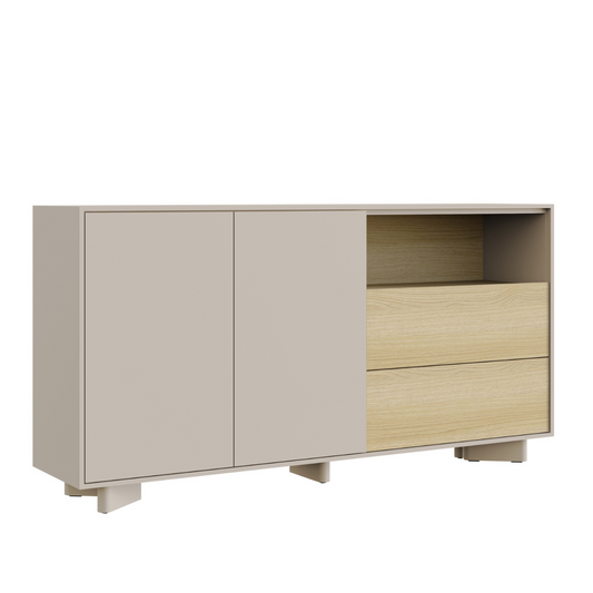 Kumode Distri 156/80/35 cm Vičencas ozols/kašmirs