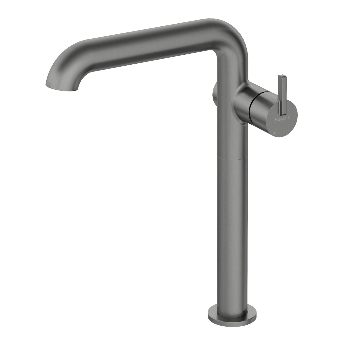 Izlietnes maisītājs, augsts, ar taisnstūra snīpi Silia 305 mm titanium - N1 Home