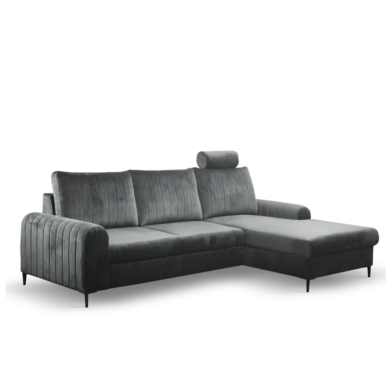 Dīvāns Monaske 252/106,5/90-168 cm anthracite - N1 Home