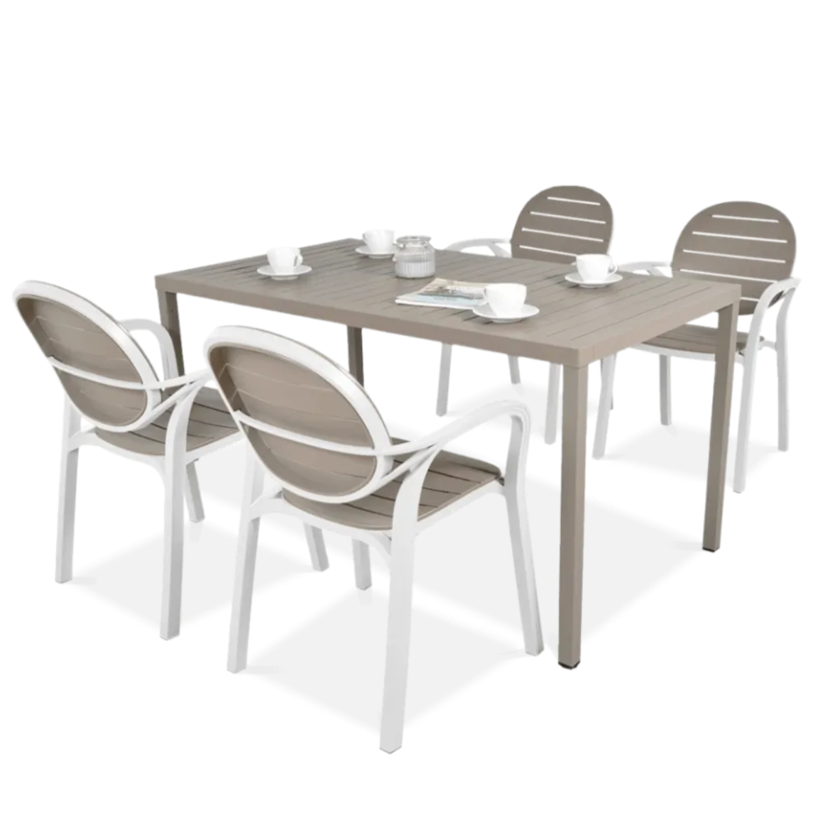 Dārza komplekts Narvi Palmy bianko/tortora - N1 Home