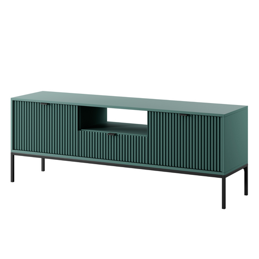 TV skapis NV 154x56x39 cm olīves/melns