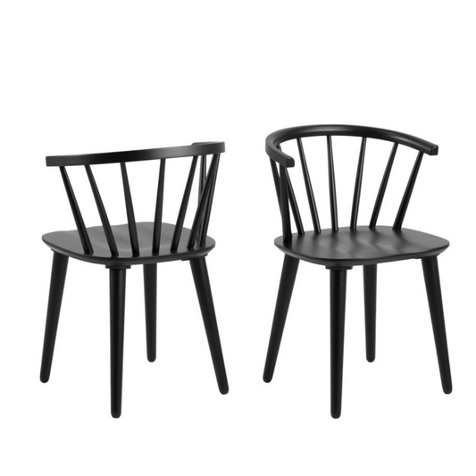 Krēsls Idis 51/51/75 cm melns - N1 Home