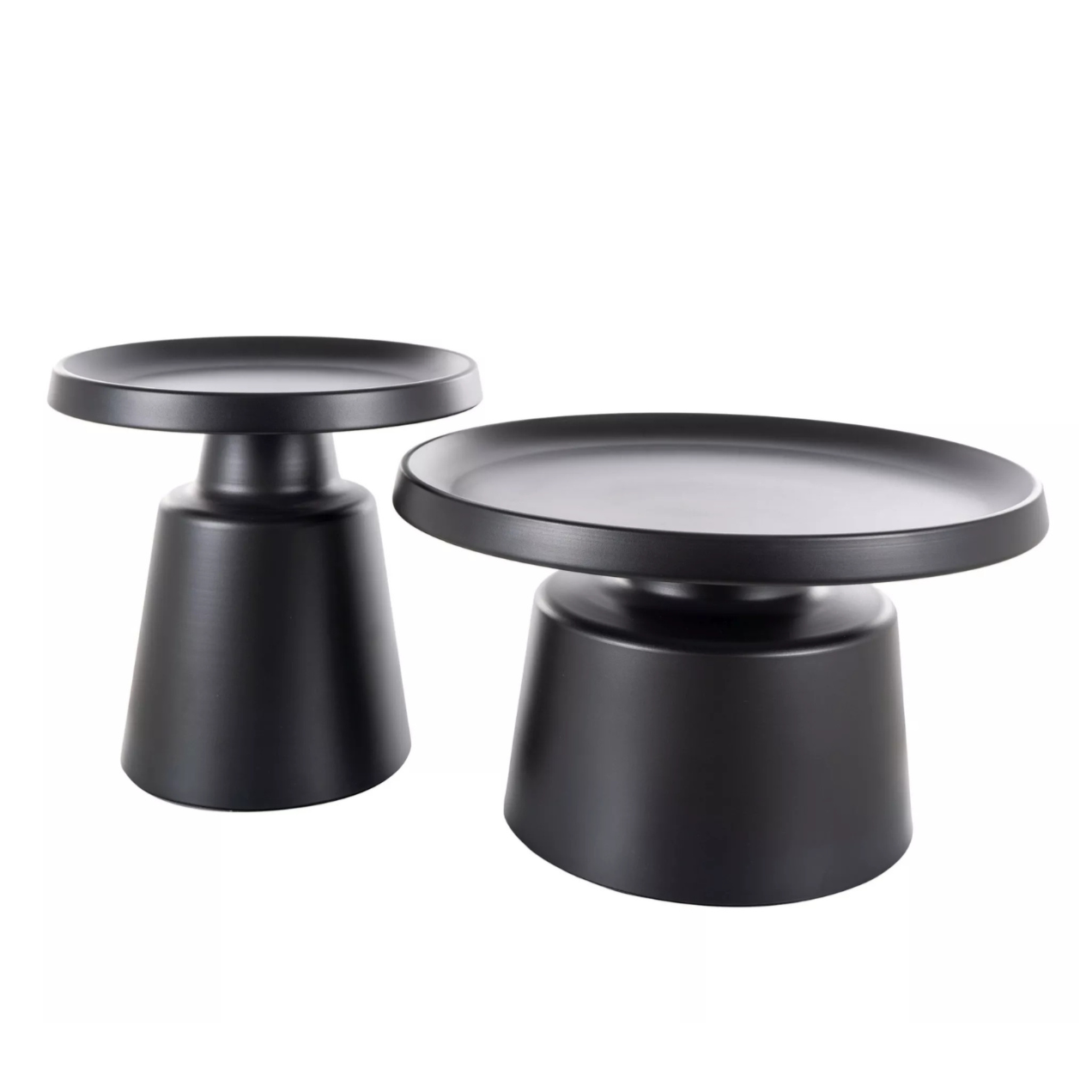 Kafijas galdiņi Rods 50/48; 70/39 cm melns - N1 Home