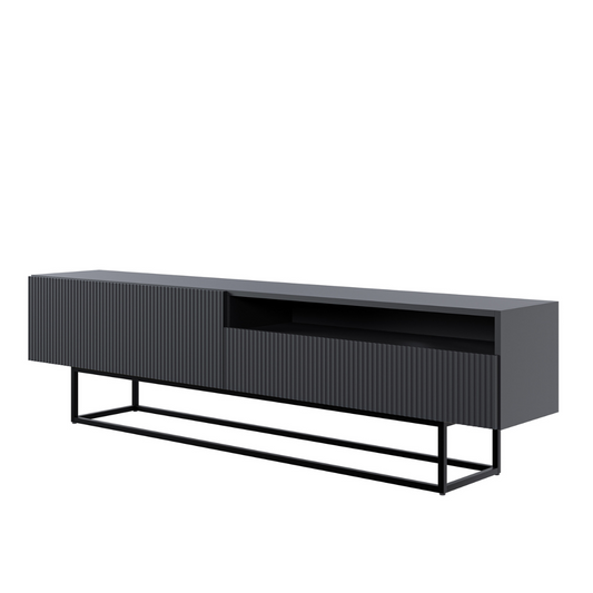 TV skapis Velda A 175/46/31 cm melns/melns