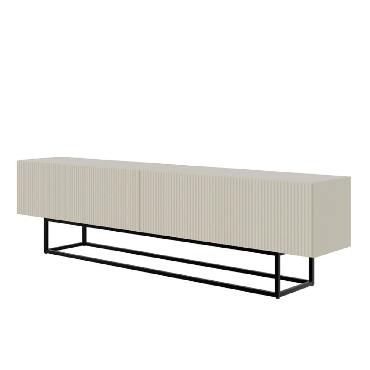 TV skapis Velda 175/46/31 cm bēšs/melns - N1 Home