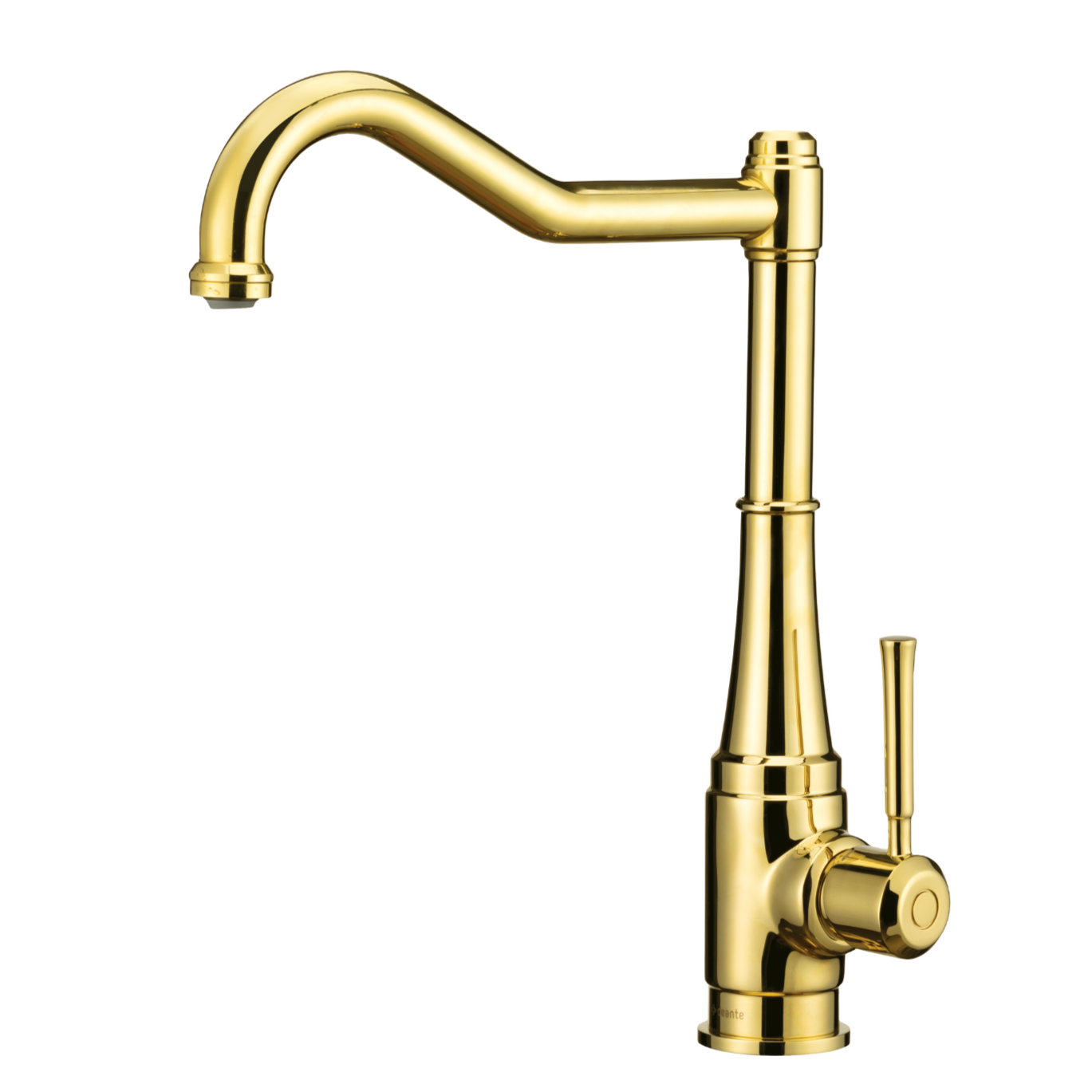 Virtuves jaucējkrāns ar taisnstūra snīpi Tamizo 333 mm zelts - N1 Home