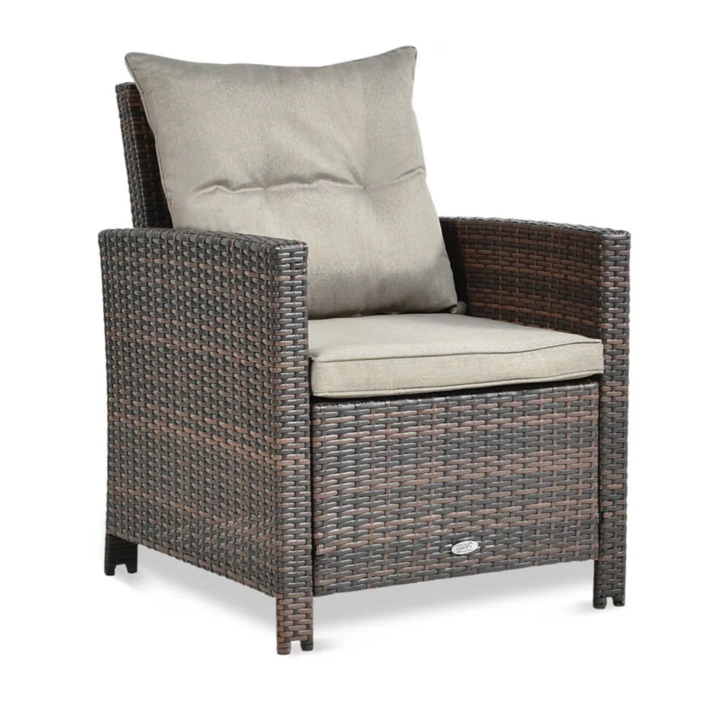 Dārza krēsls Ibi 65/71/86 cm brūns - N1 Home