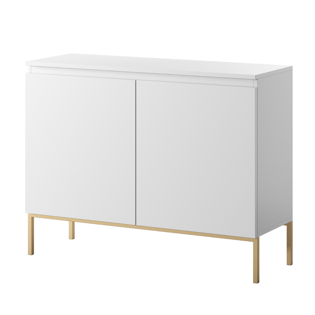 Kumode Bommo 100/77/35 cm balts/zelts