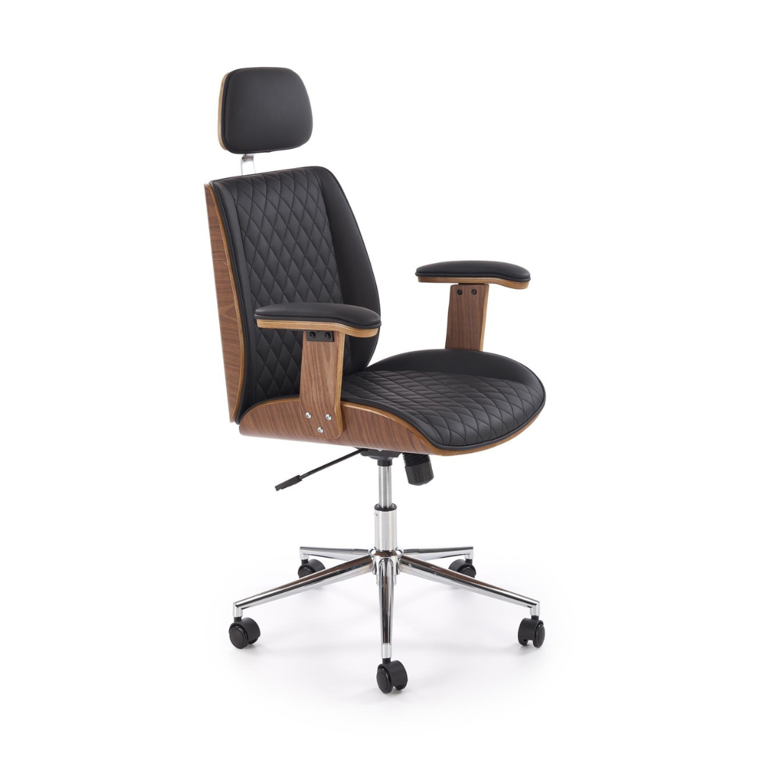 Krēsls Timba 72/68/114-122/46-54 cm valrieksts/melns