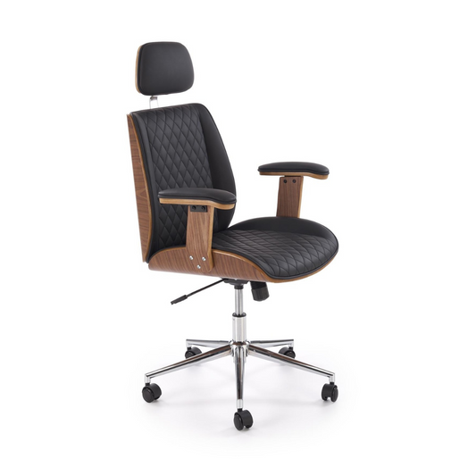 Krēsls Timba 72/68/114-122/46-54 cm valrieksts/melns - N1 Home