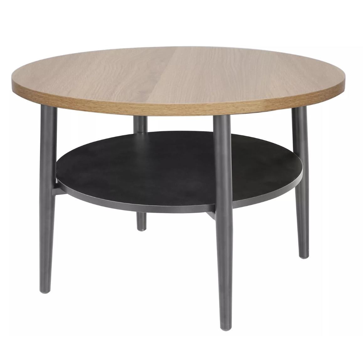 Kafijas galdiņš Ellaya 45/60 cm ozols/melns - N1 Home