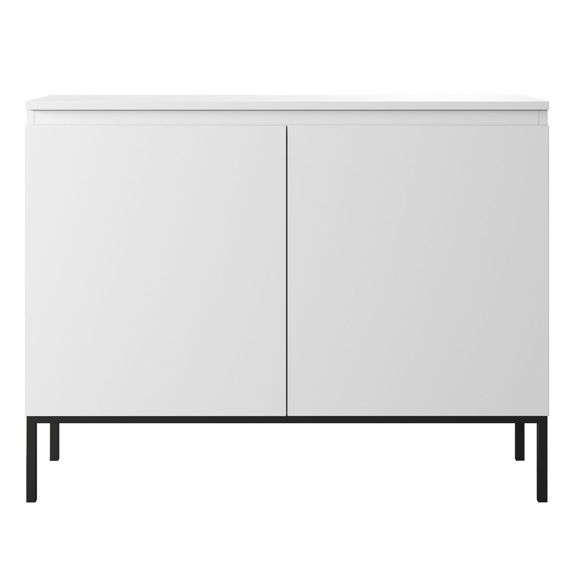 Kumode Bommo 100/77/35 cm balts/melns