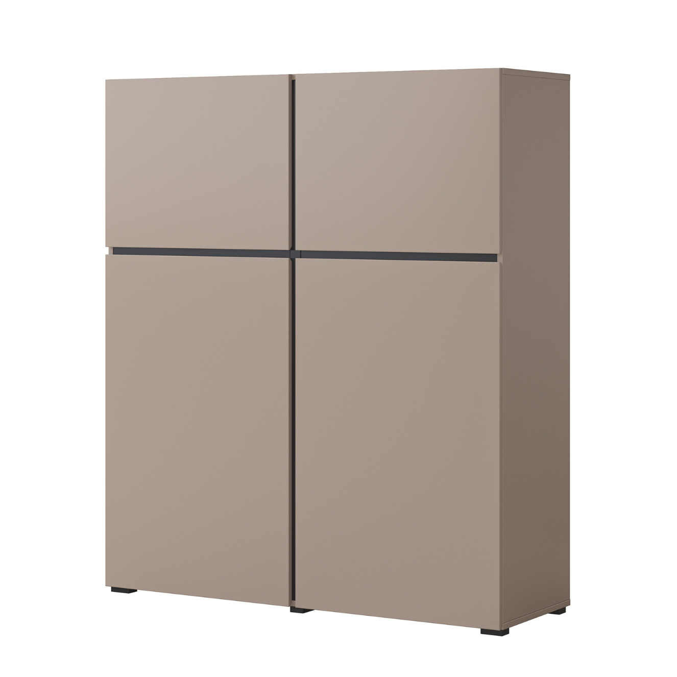 Kumode Kruzat 119/139/40 cm bēšs