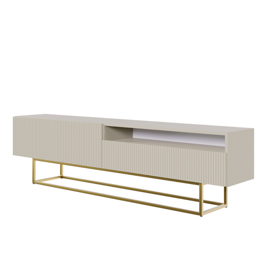 TV skapis Velda A 175/46/31 cm bēšs/zelts