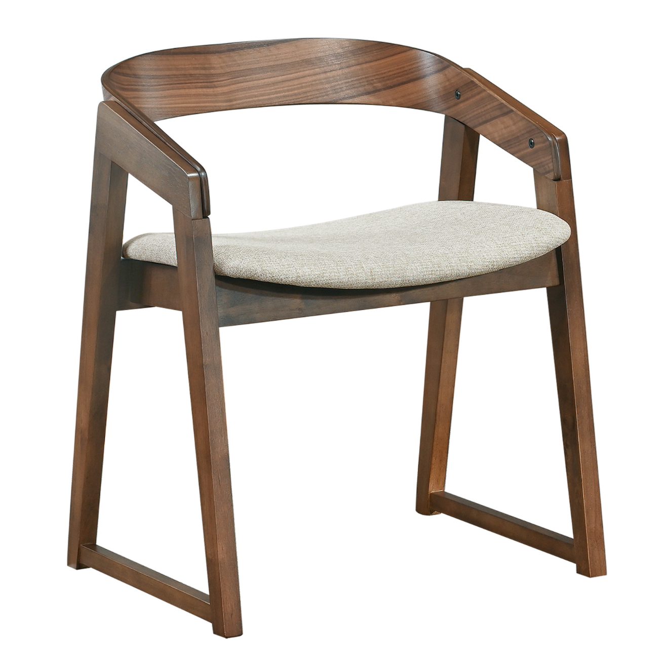 Krēsls Salor 67/55/54 cm rieksts/bēšs - N1 Home