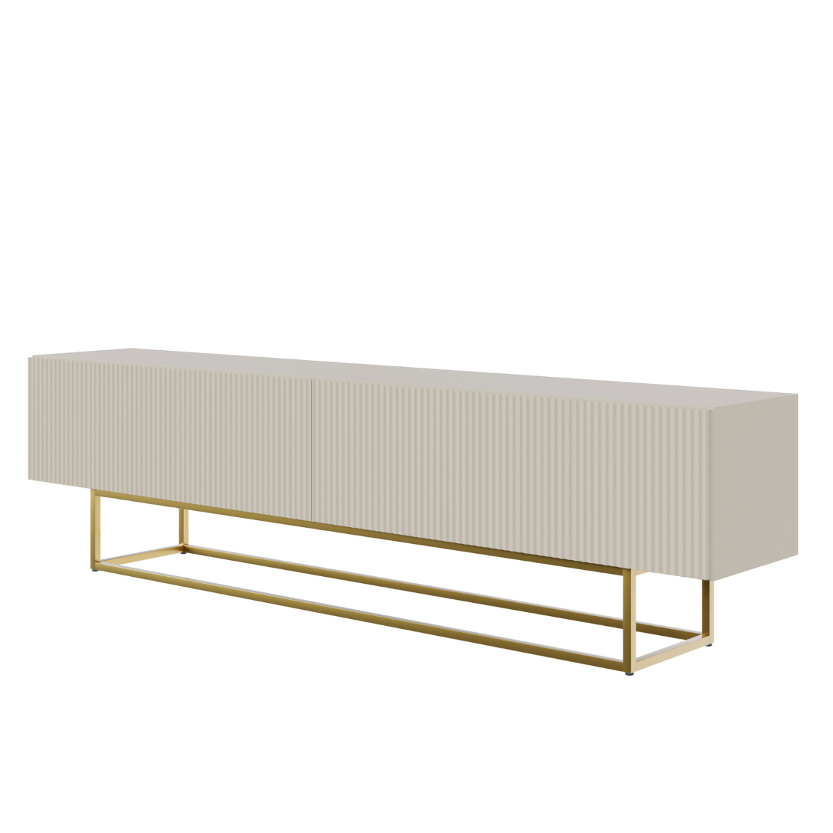 TV skapis Velda 175/46/31 cm bēšs/zelts - N1 Home