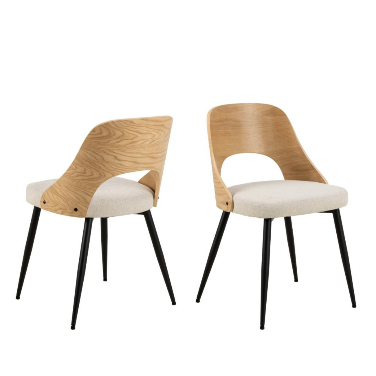 Krēsls Luc 48/53/79 cm bēšs/ozols - N1 Home