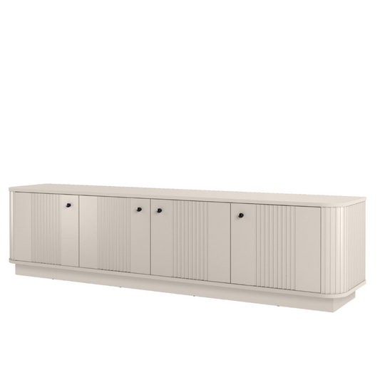 TV skapis Vespa 187/43/38 cm kašmirs/melns - N1 Home