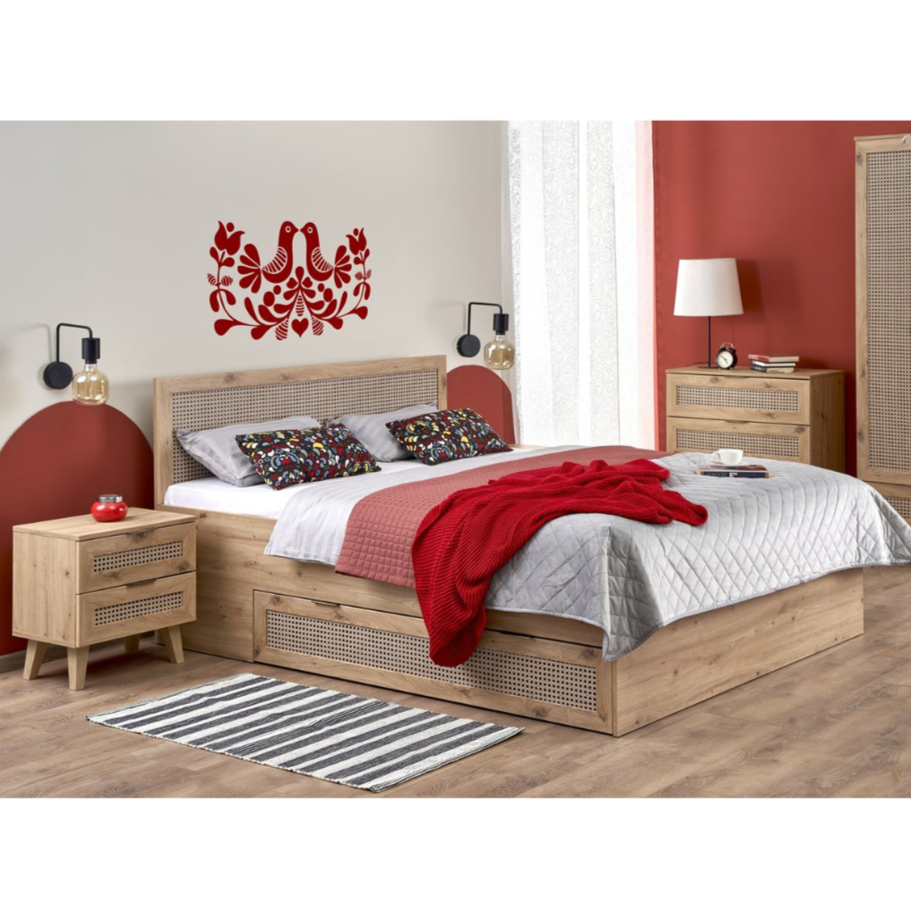 Gulta Deli 165/205/100 cm ozols - N1 Home