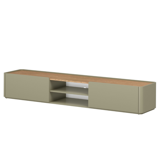 TV skapis Elva 220/35.5/48 cm Eikalipts / Baltijas kāpu ozols - N1 Home