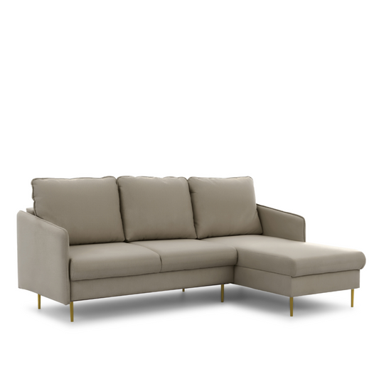 Dīvāns Tai 222/95/161 cm Velluto 3/zelts kājas - N1 Home