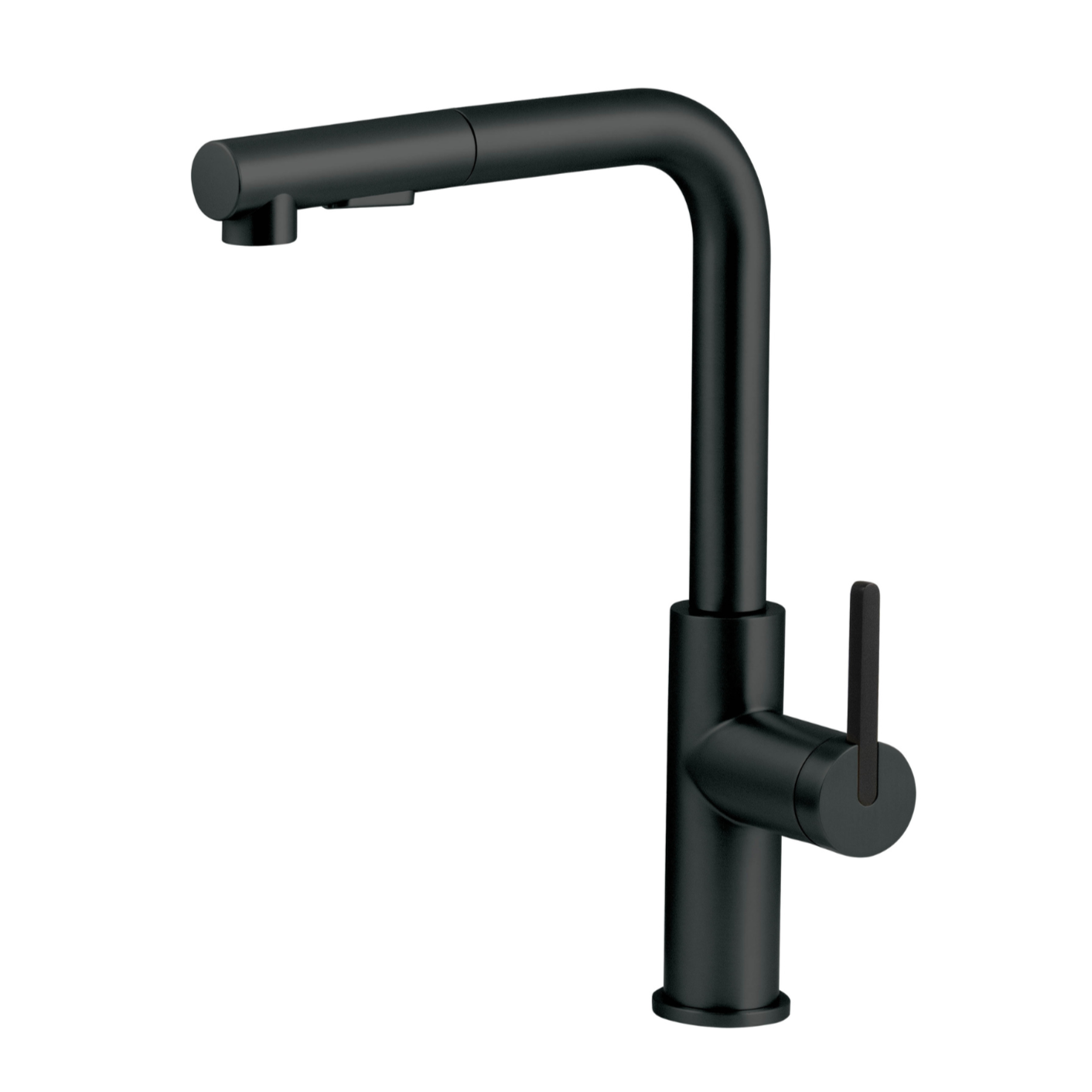 Virtuves jaucējkrāns ar izvelkamu snīpi MOMI 34,8 cm nero - N1 Home