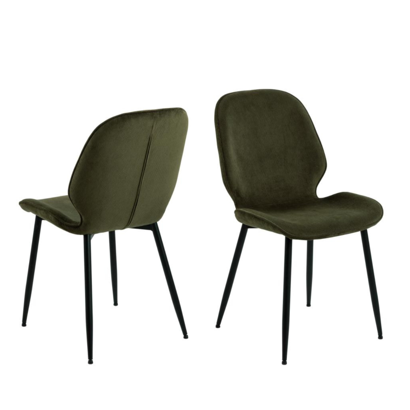 Krēsls Fems (4 gab) 47/57/85 cm olīvzaļaš - N1 Home