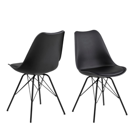 Krēsls Erkot 48/54/85 cm melns - N1 Home