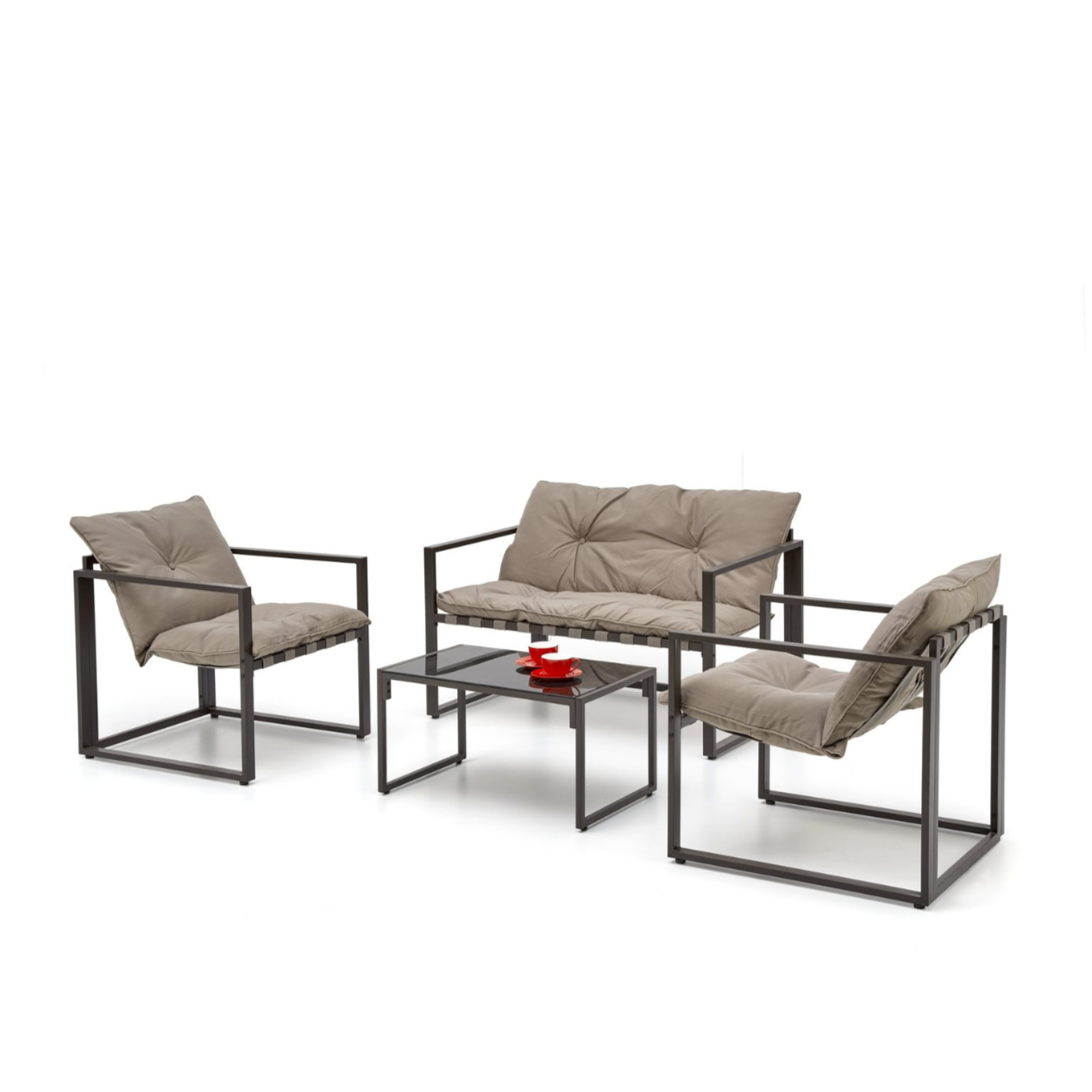 Dārza komplekts Shart brūns/kapučino - N1 Home