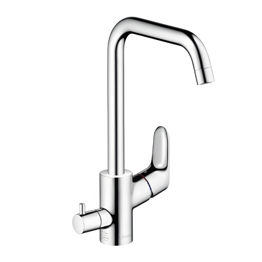 Virtuves izlietnes maisītājs Hansgrohe Focus M41 260 1jet, ar noslēguma ventili, hroms - N1 Home