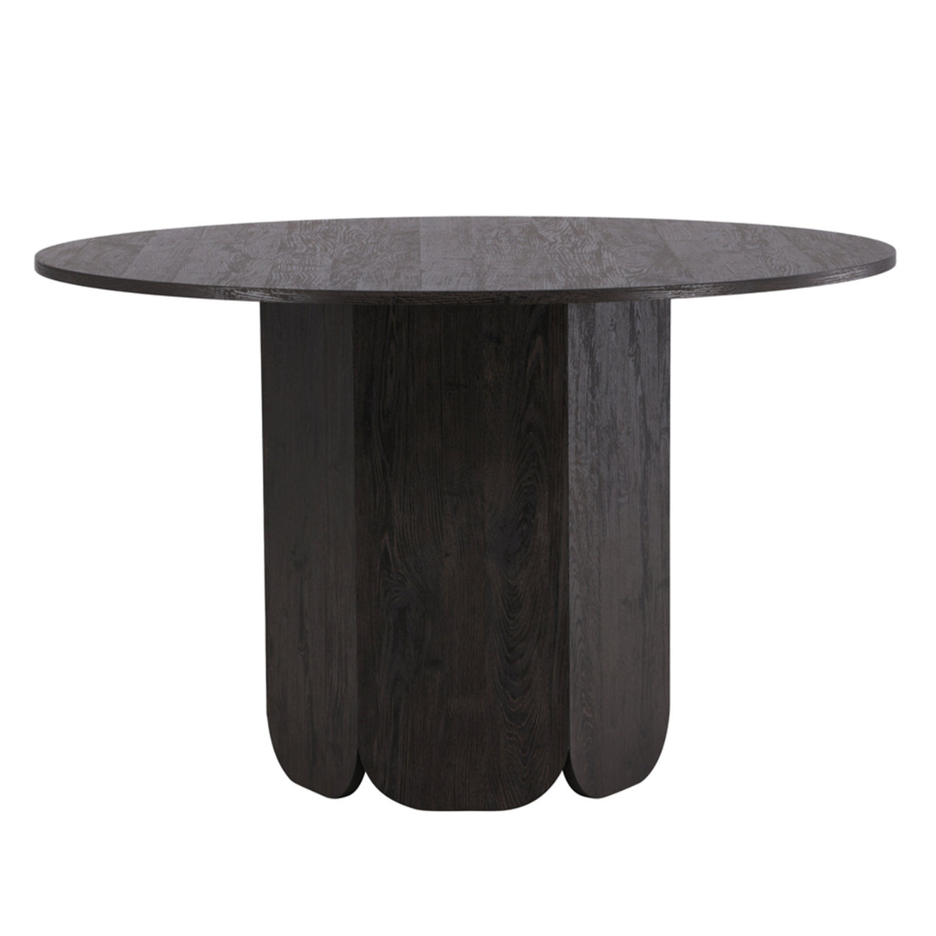 Galds Velaj 120/120/75 cm melns ozols