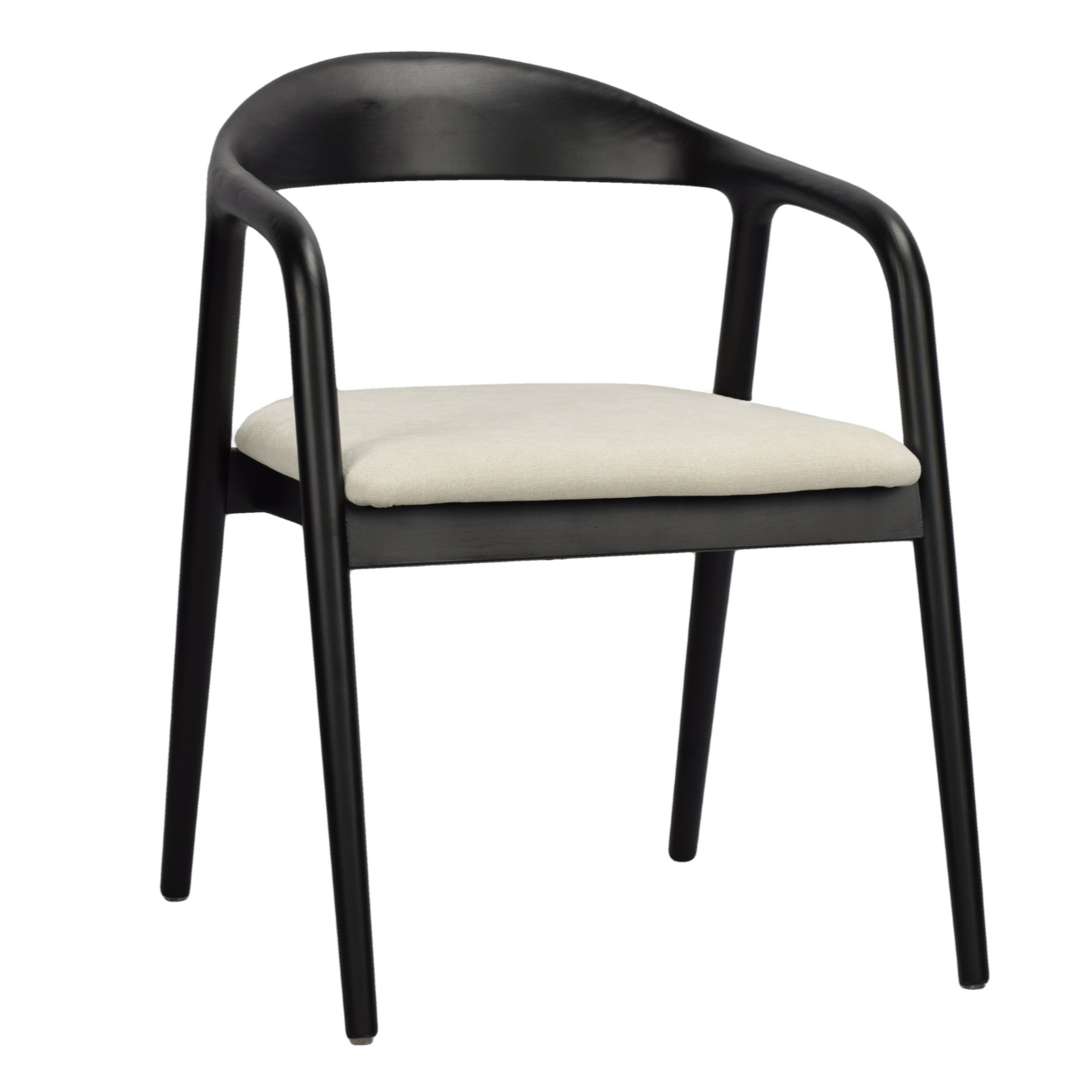 Krēsls Insi 73/56/56 cm melns/krēms - N1 Home