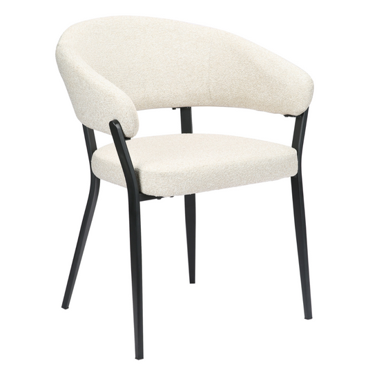 Krēsls Corals 76.5/59/57 cm bēšs bukle - N1 Home