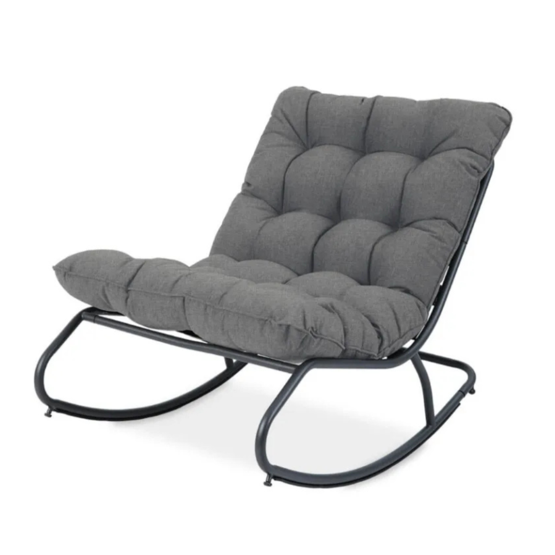 Šūpuļkrēsls Aga 71/115/73 cm  tumši pelēks - N1 Home