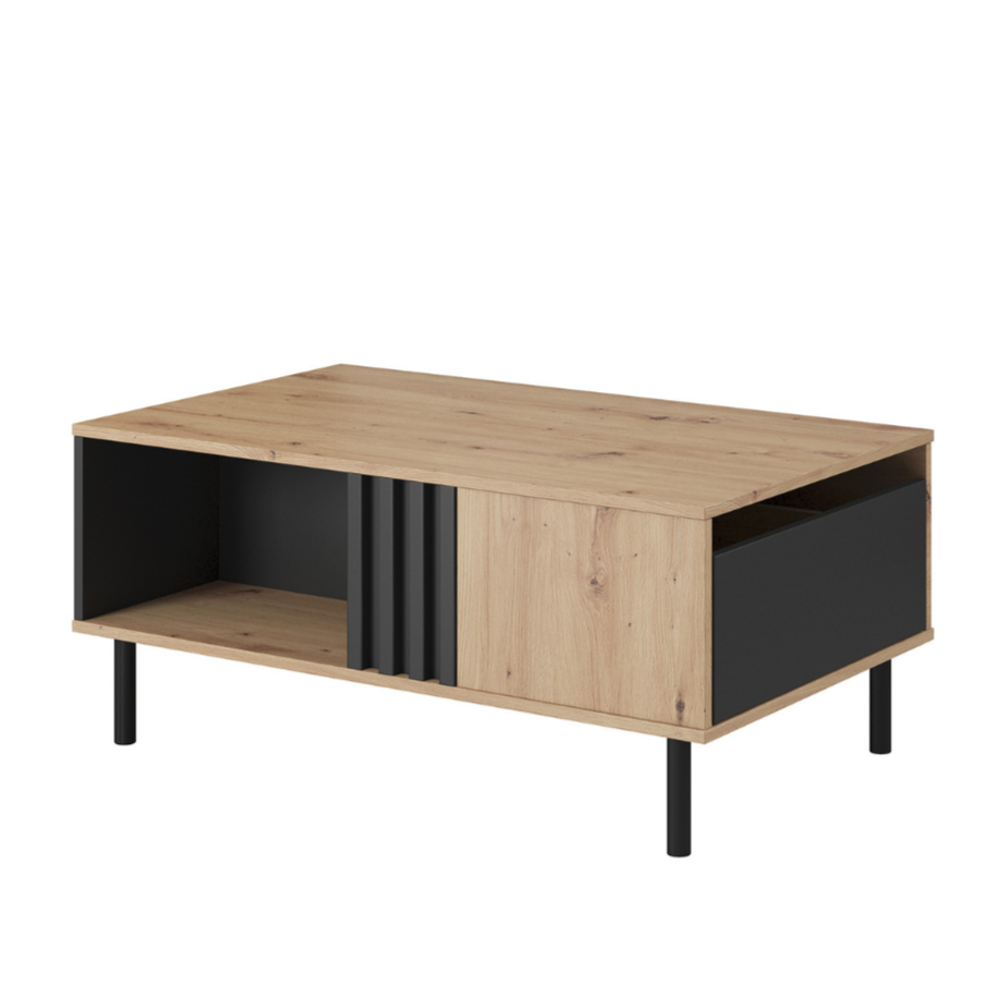 Kafijas galdiņš Madi  100/43/60 cm artizan ozols/antracīts - N1 Home