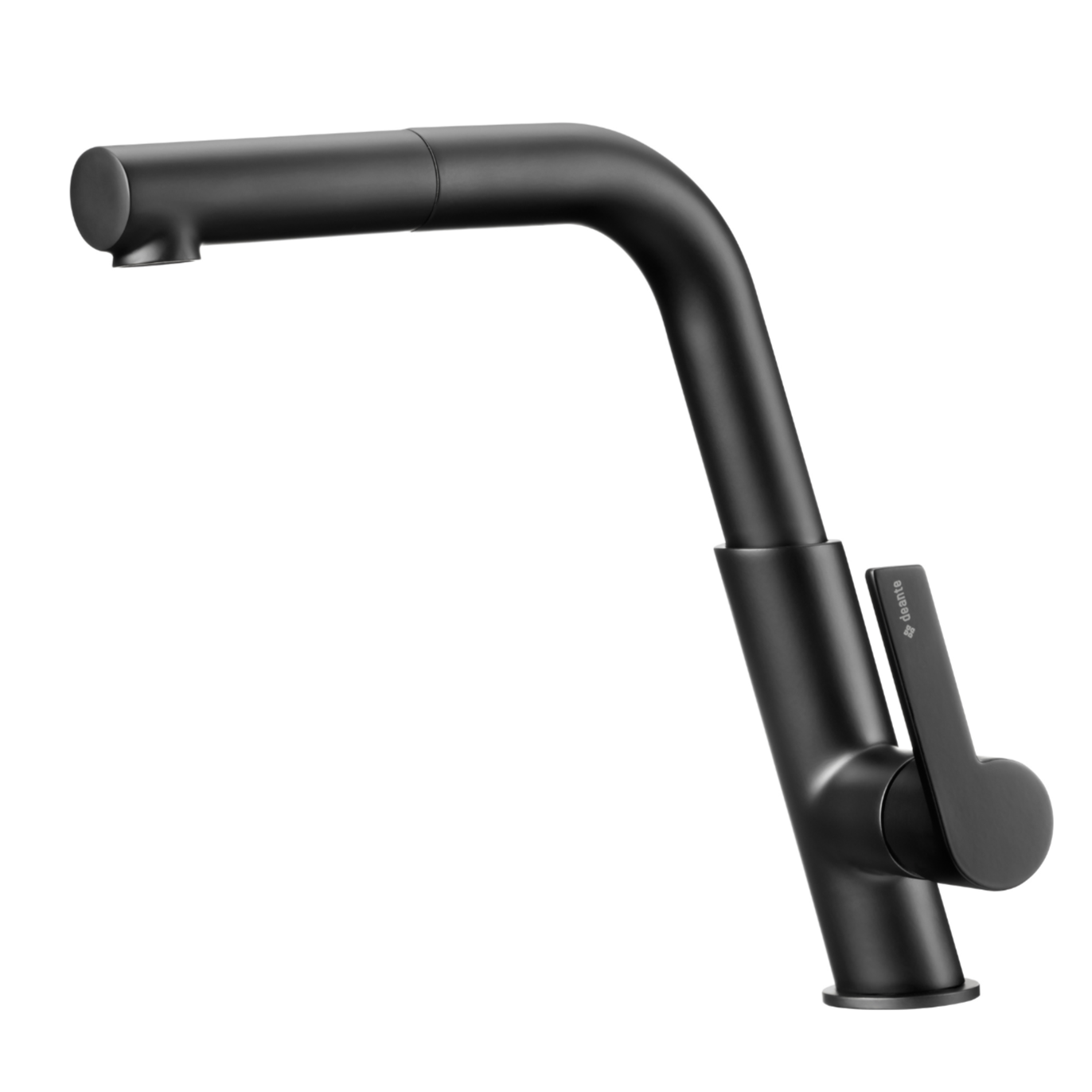 Virtuves jaucējkrāns ar izvelkamu snīpi Silia 253 mm nero - N1 Home